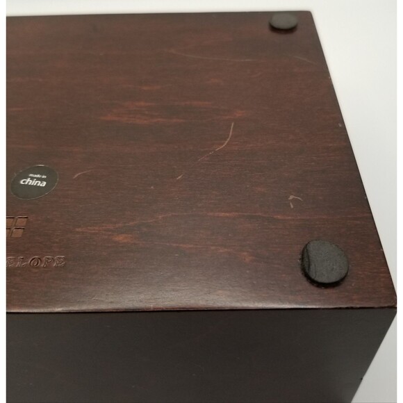 Red Envelope Cigar Lover's Kit Maple Veneer Nickel Finish Ashtray Lighter READ - Picture 11 of 12